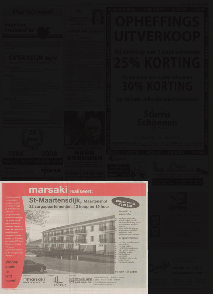 ZB Krantenbank Zeeland, Eendrachtsbode de Thoolse Courant, 11 november 2004, p.8